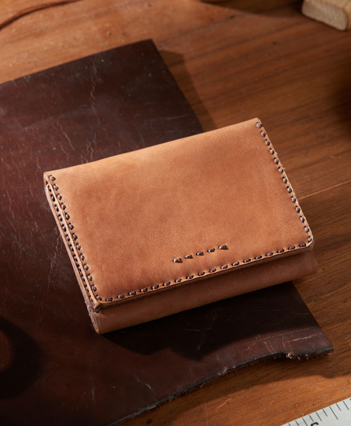 Brown Status Icons Trifold Wallet