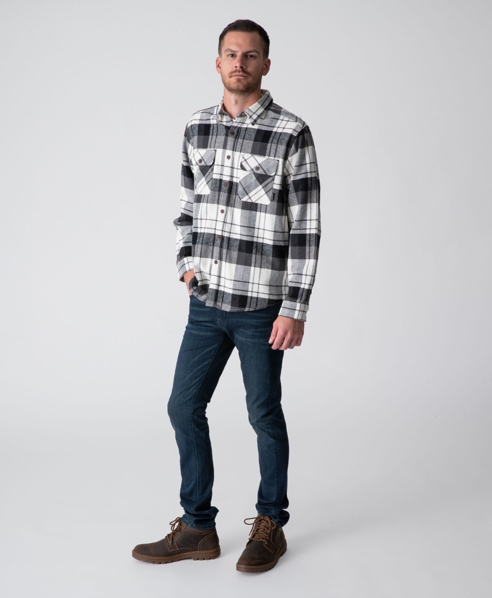 BRONXTON LONG SLEEVE FLANNEL